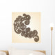 Hand-drawn abstract henna mendie design element Wall Decal