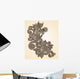 Hand-Drawn Abstract Henna Mendie Design Element Wall Decal