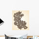 Hand-Drawn Abstract Henna Mendie Design Element Wall Decal