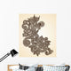 Hand-Drawn Abstract Henna Mendie Design Element Wall Decal