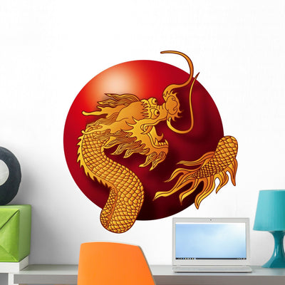 Dragon1 shown on a wall