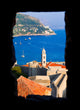 Window and Dubrovnik Croatia