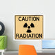 caution radiation Wall Decal