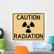 caution radiation Wall Decal