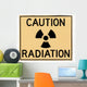caution radiation Wall Decal