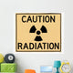 caution radiation Wall Decal