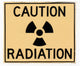 caution radiation Wall Decal
