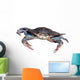 blue crab isolated over white 2 Wall Decal