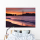 golden gate bridge, san francisco at sunset Wall Mural