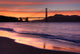 golden gate bridge, san francisco at sunset Wall Mural