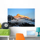 sunset over mountains Wall Mural