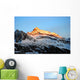 sunset over mountains Wall Mural