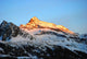 sunset over mountains Wall Mural