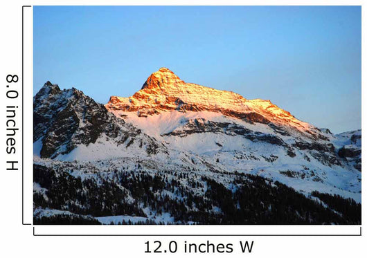 sunset over mountains Wall Mural