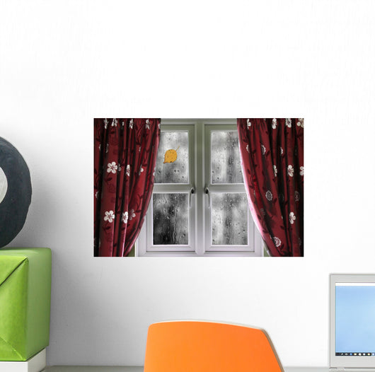 Rain Window with Curtains