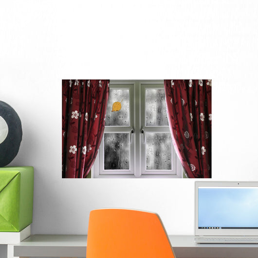 Rain Window with Curtains