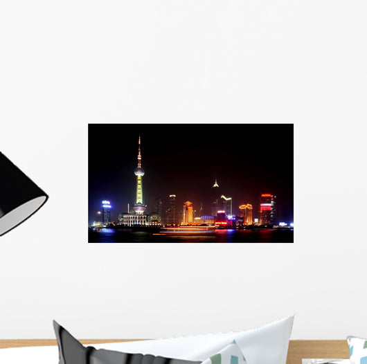 the night modern shanghai Wall Mural