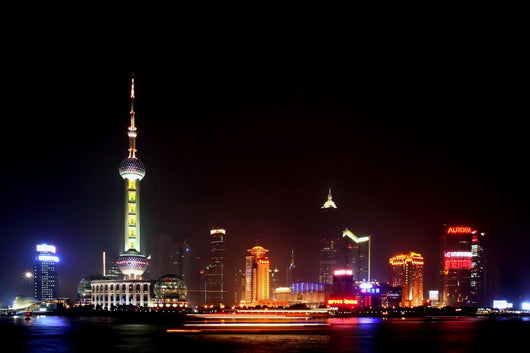 the night modern shanghai Wall Mural
