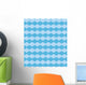 Vector Seamless Blue Pattern Wall Decal