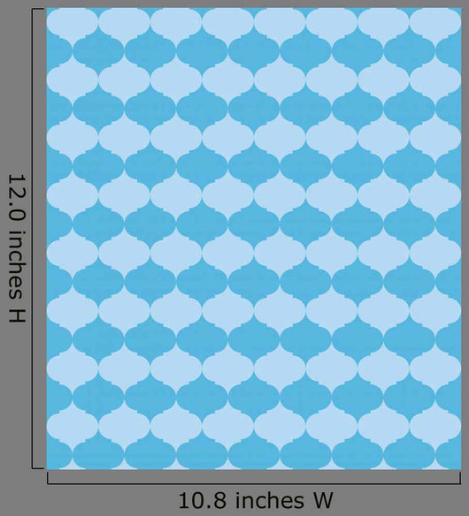 Vector Seamless Blue Pattern Wall Decal