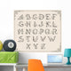 Calligraphic Alphabet Wall Mural