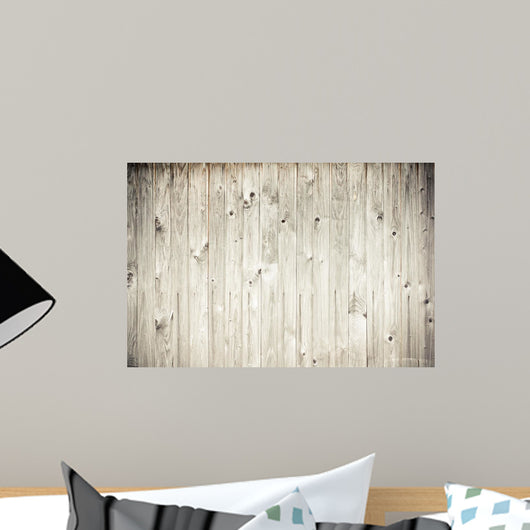 weathered wood plank fence Wall Mural