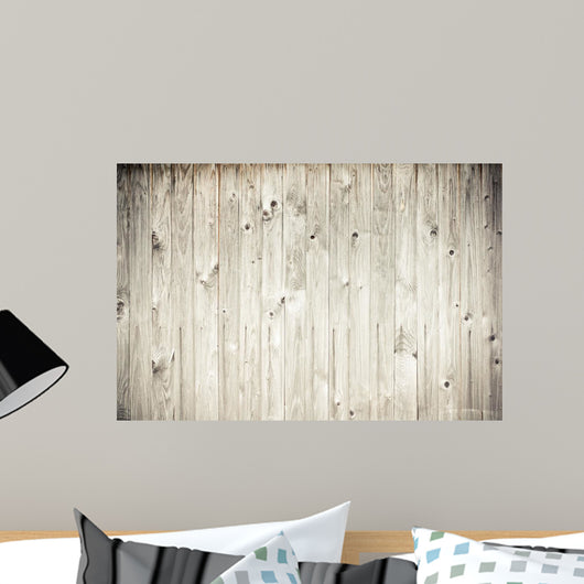 weathered wood plank fence Wall Mural