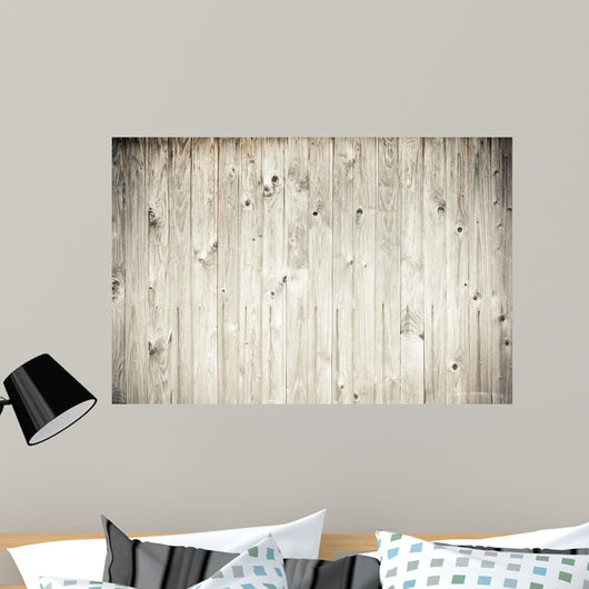 weathered wood plank fence Wall Mural