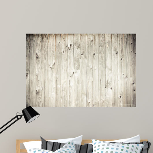 weathered wood plank fence Wall Mural