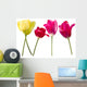 Flowers Tulips Red Yellow Petals Wall Decal
