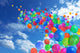 Colorful Balloons Blue Sky