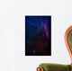 Vertical Outer Space Nebula Blueprint Wall Mural