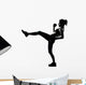 woman workout fitness posture Wall Decal