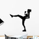 woman workout fitness posture Wall Decal