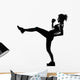woman workout fitness posture Wall Decal