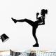 woman workout fitness posture Wall Decal