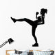 woman workout fitness posture Wall Decal