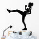 woman workout fitness posture Wall Decal