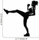 woman workout fitness posture Wall Decal
