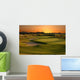 Golf Course Sunset Wall Decal