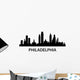 Skyline Philadelphia Wall Decal