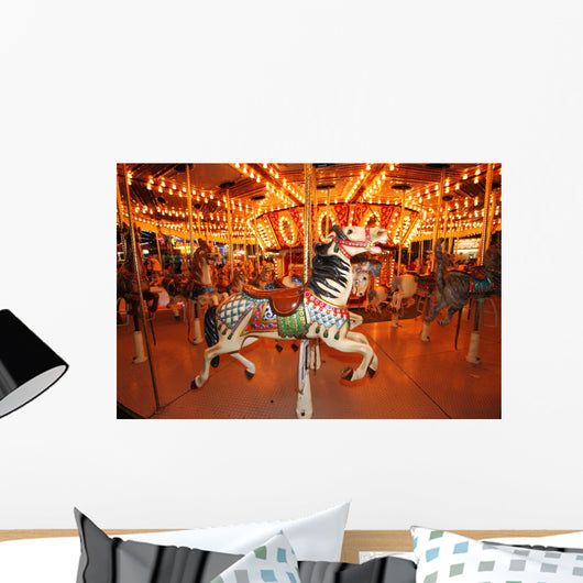 Beautifully Decorated Carousal Horses