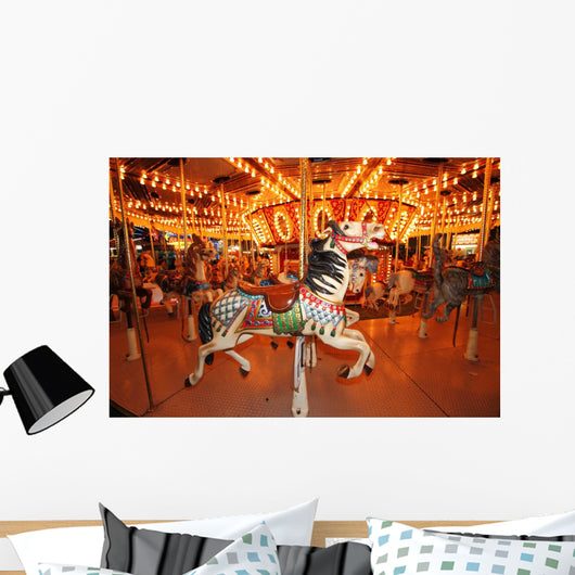 Beautifully Decorated Carousal Horses