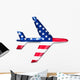 flugzeug usa airplane united states Wall Decal