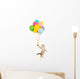Balloon Floating Kitten Wall Decal