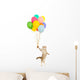 Balloon Floating Kitten Wall Decal