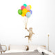 Balloon Floating Kitten Wall Decal