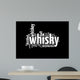 Whisky word collage isolated on black Wall Mural