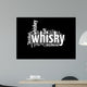 Whisky word collage isolated on black Wall Mural