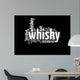 Whisky word collage isolated on black Wall Mural